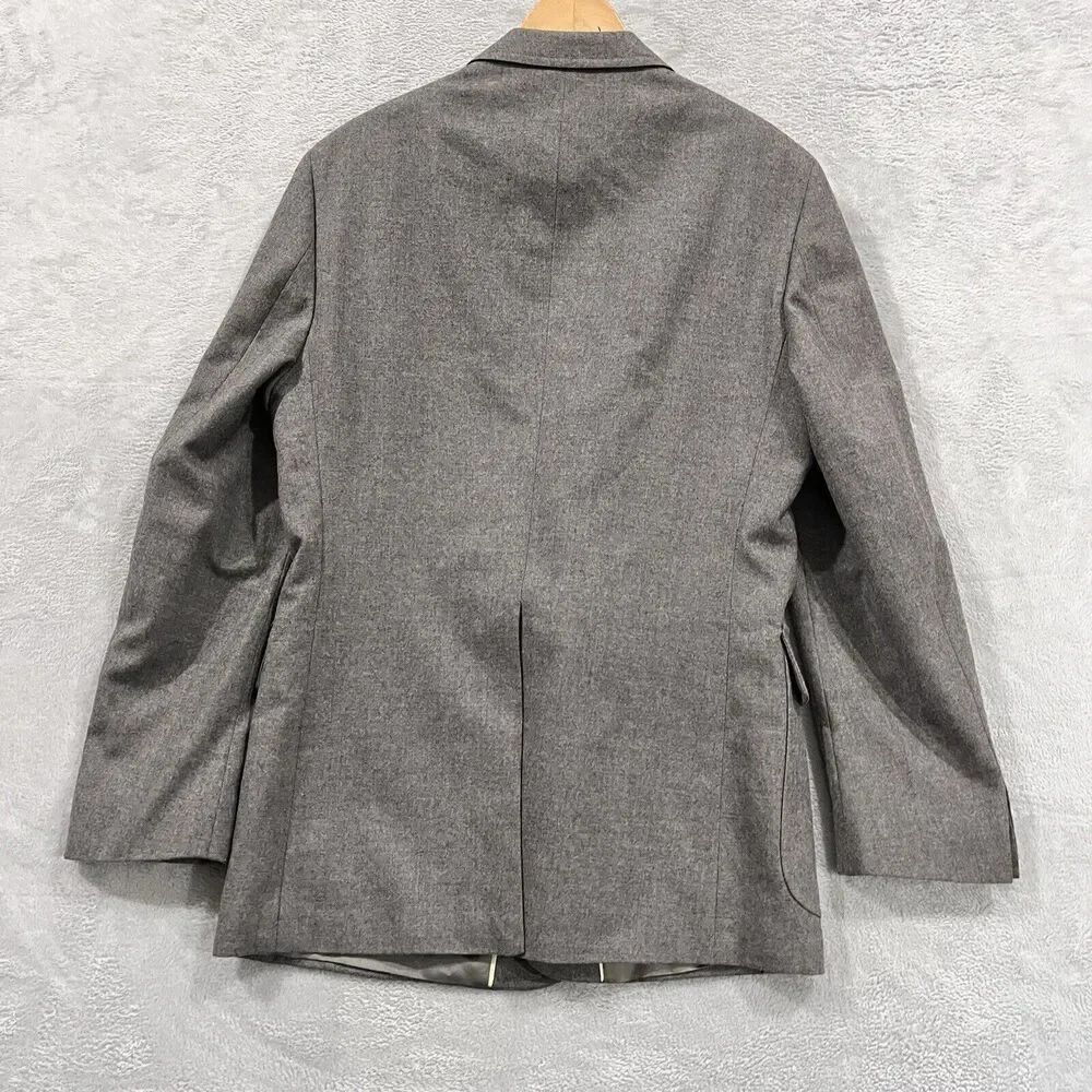 English Manor Blazer Jacket‎ Wool 42R Sport Coat 2 Buttons Suit VTG